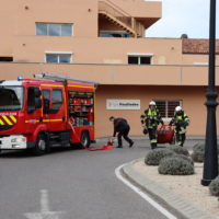 Manœuvre « pompiers » aux feuillades, centre de rééducation à Aix en Provence